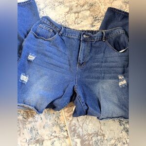 Women's Blue wide leg pants Denim